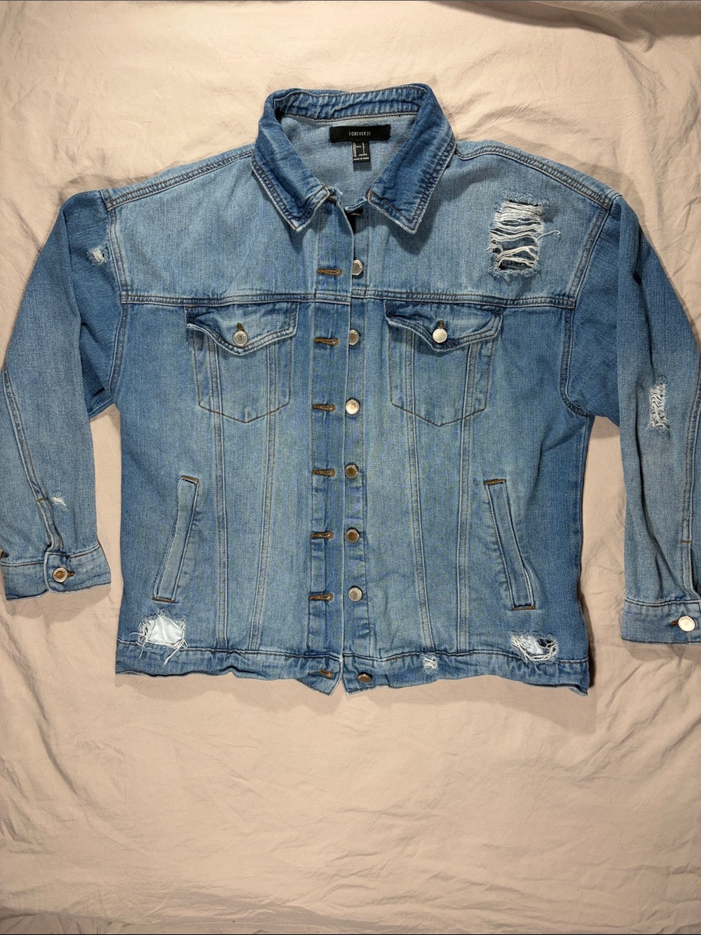 Forever 21 Light Wash Denim Jacket